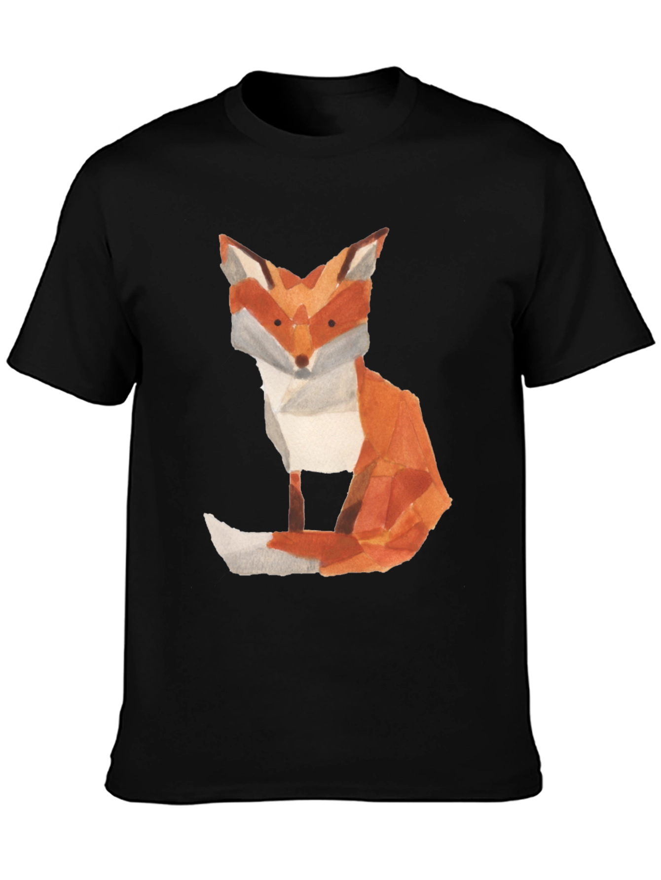 Fox Graphic Tee - Artistic Watercolor Print