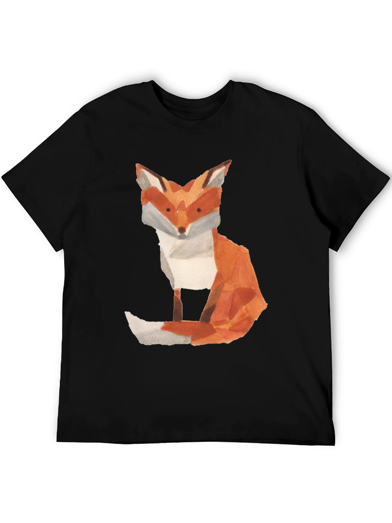 Fox Graphic Tee - Artistic Watercolor Print