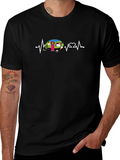 Heartbeat Camper Graphic Tee - Black