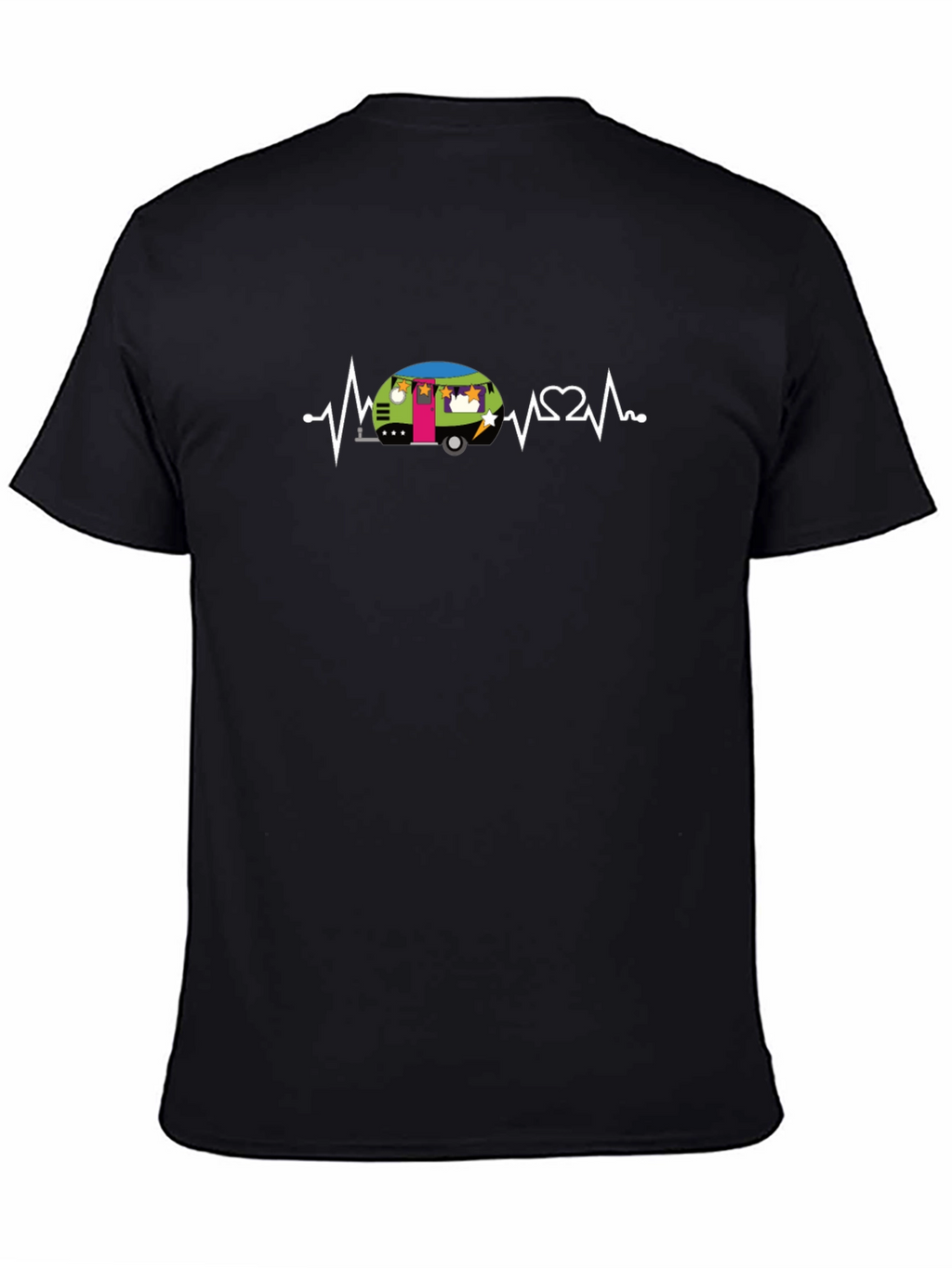 Heartbeat Camper Graphic Tee - Black