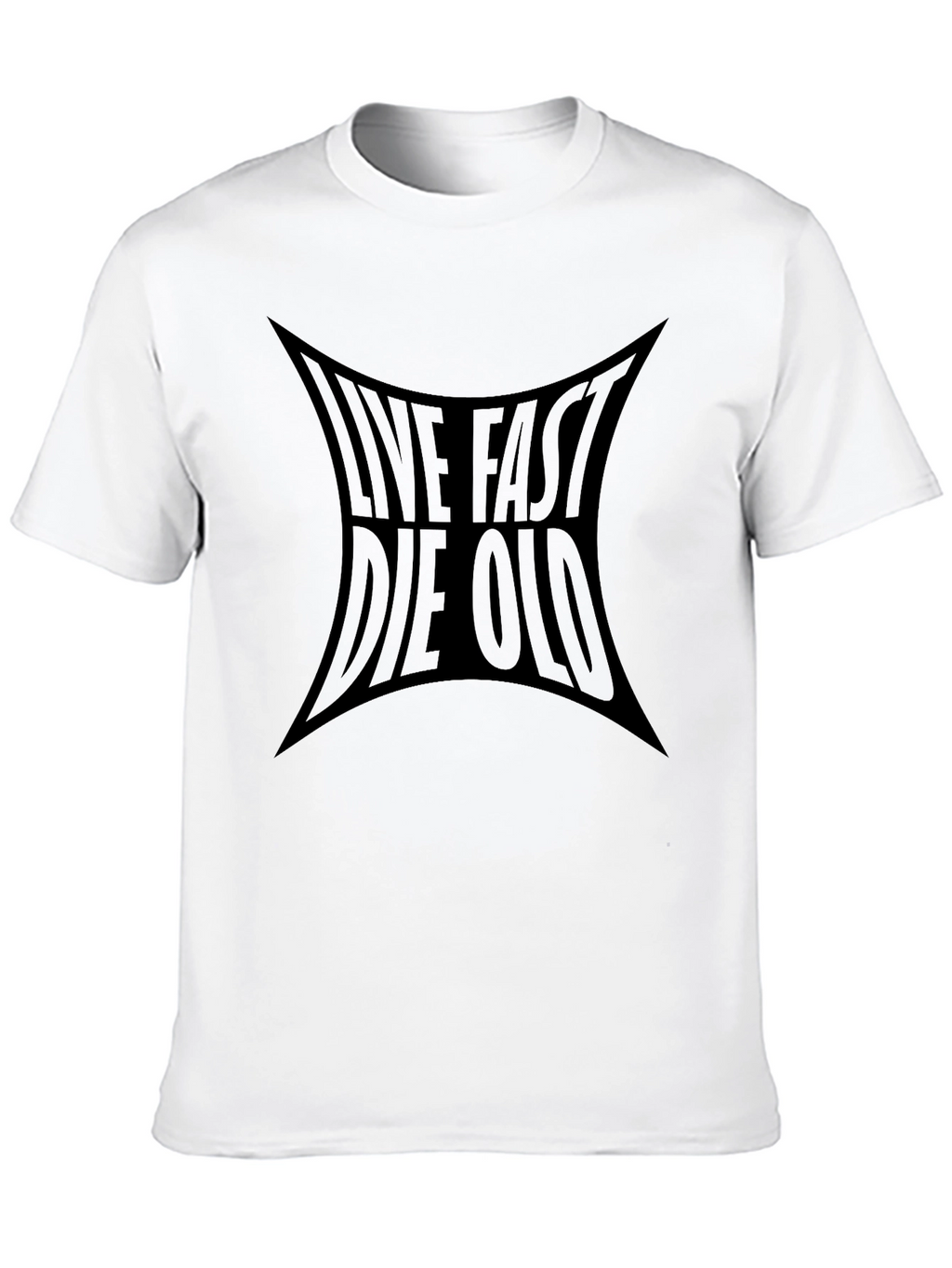 Live Fast Die Old Graphic T-Shirt - Black
