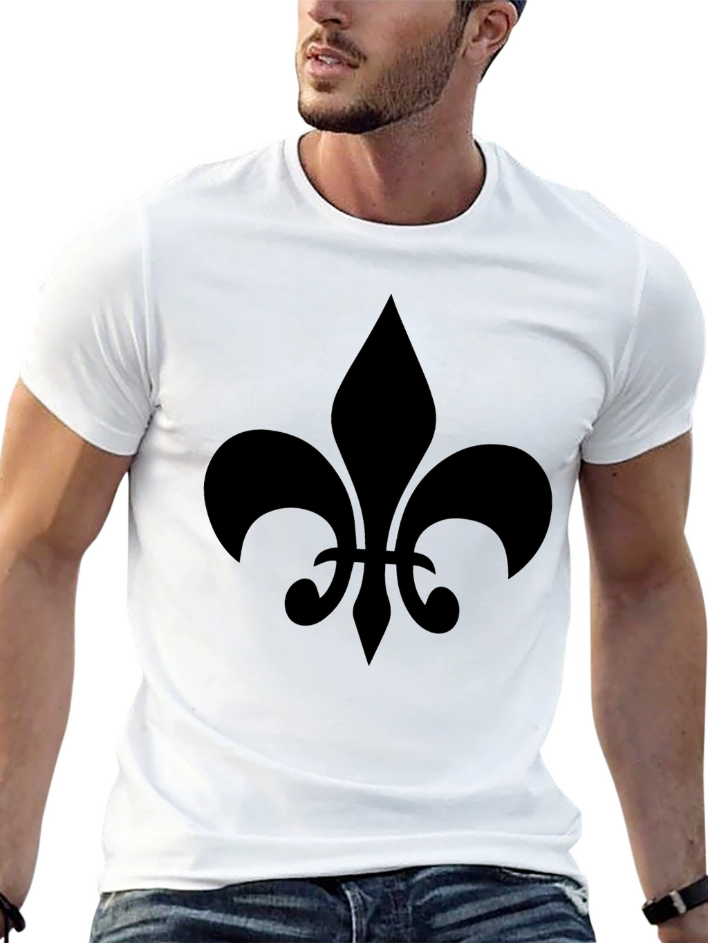 Fleur-de-lis Graphic T-Shirt - Classic Design