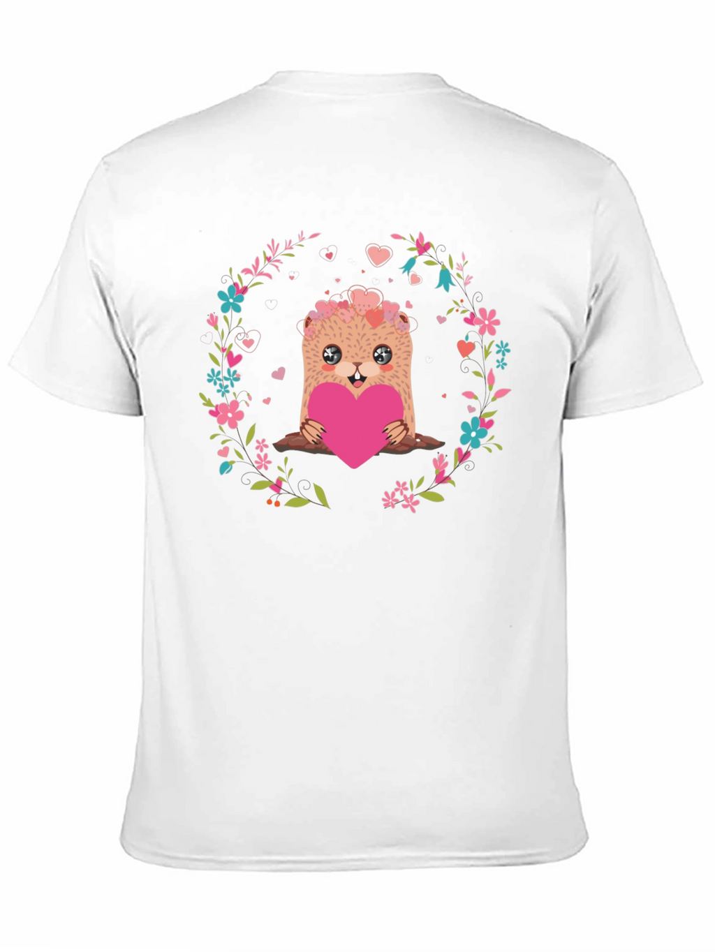 Cute Otter Heart Valentines Day T-Shirt
