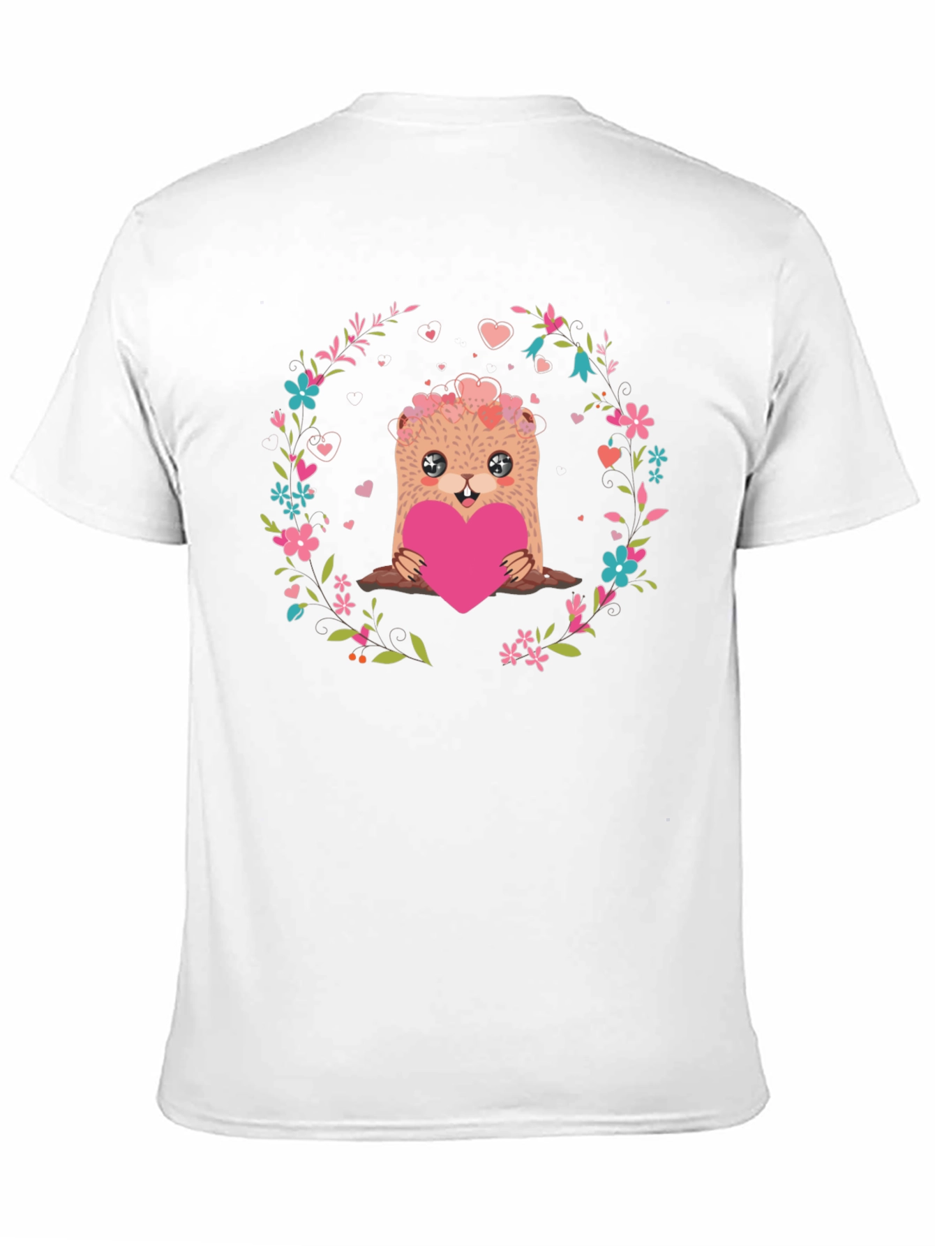 Cute Otter Heart Valentines Day T-Shirt