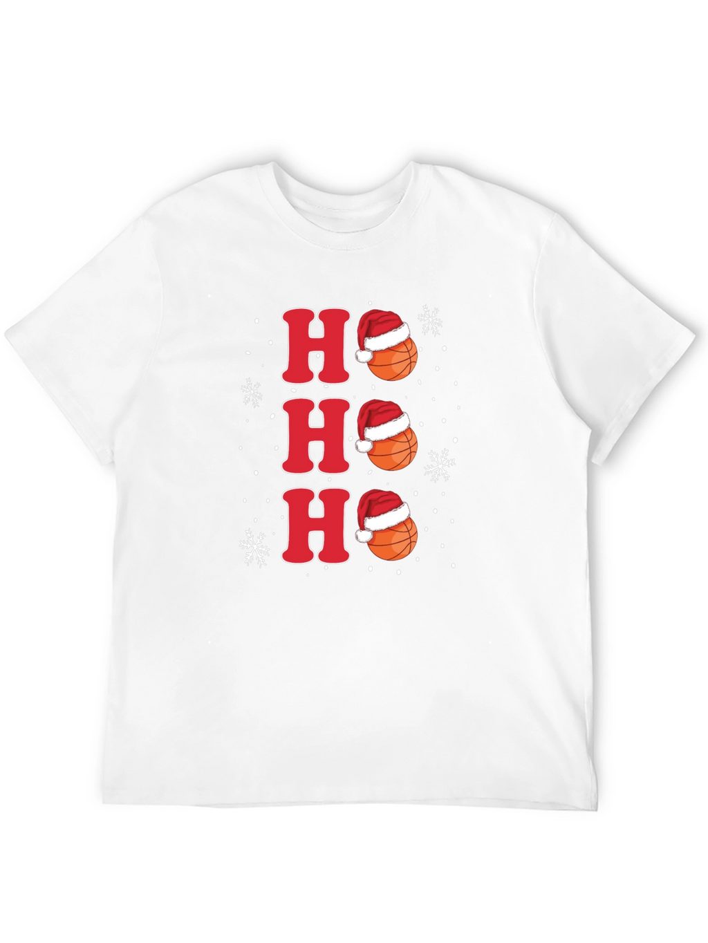 Ho Ho Ho Basketball Christmas Holiday Tee