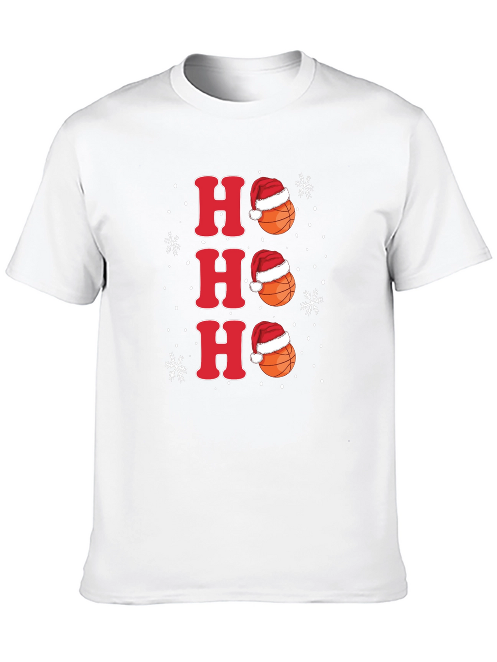 Ho Ho Ho Basketball Christmas Holiday Tee