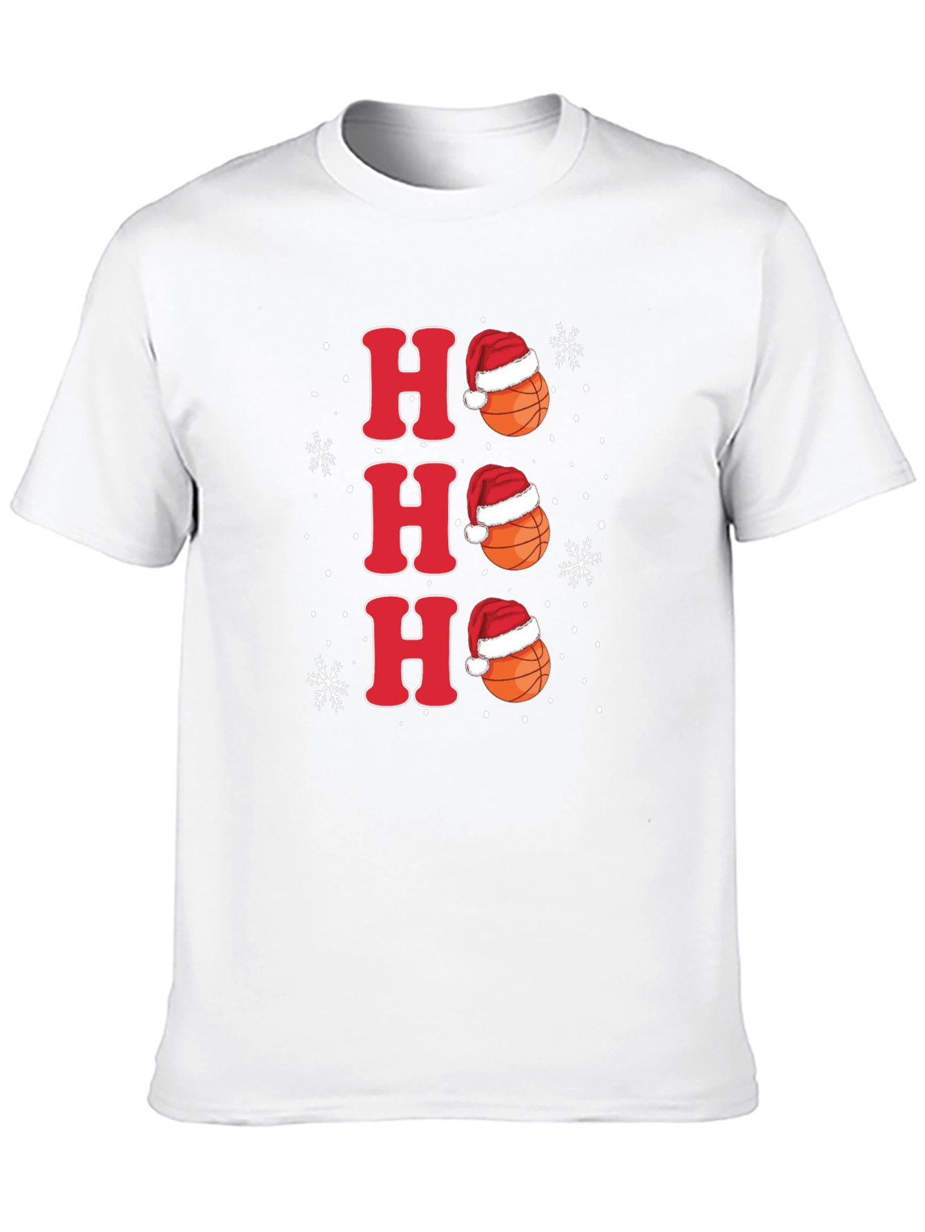 Ho Ho Ho Basketball Christmas Holiday Tee