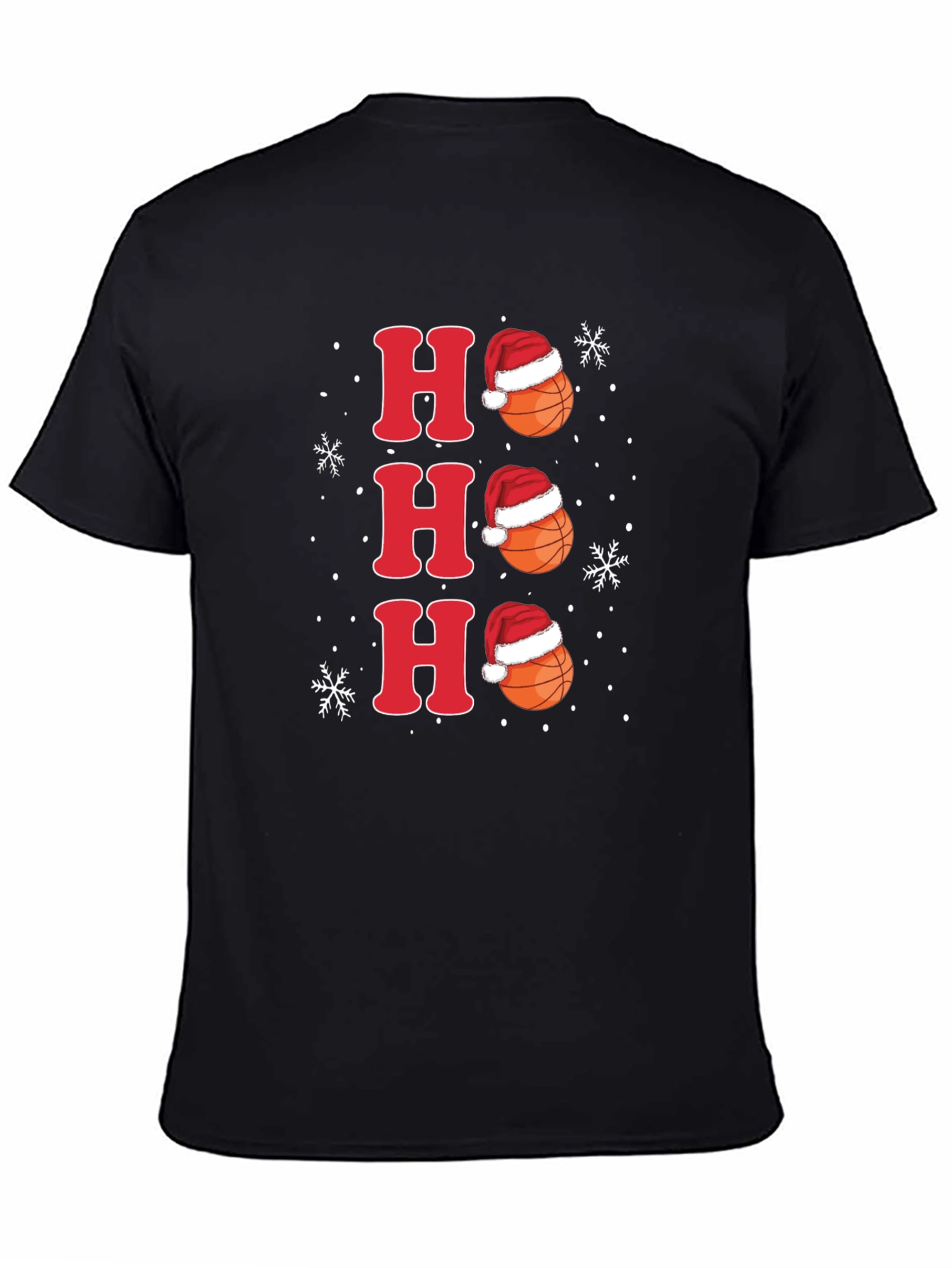 Ho Ho Ho Basketball Christmas Holiday Tee