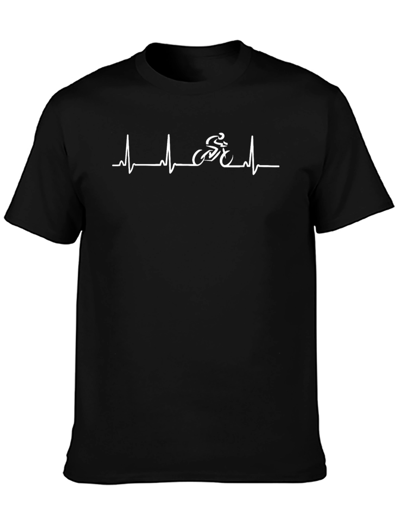 Cycling Heartbeat Graphic Tee - Ride Your Passion