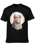 Floral Crown Cat T-Shirt - Unique Graphic Tee