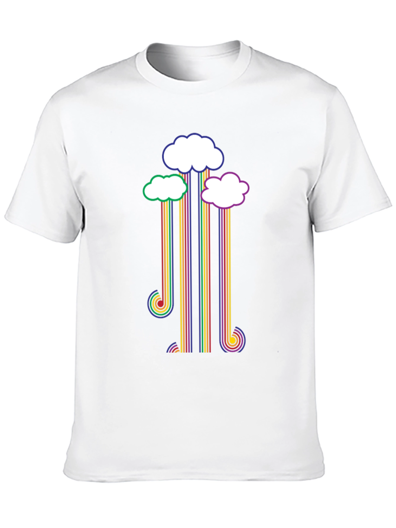 Rainbow Cloud T-Shirt - Retro Style