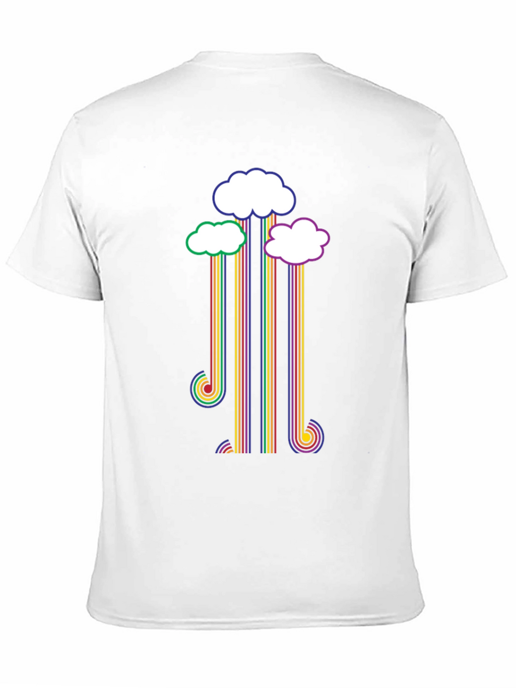 Rainbow Cloud T-Shirt - Retro Style