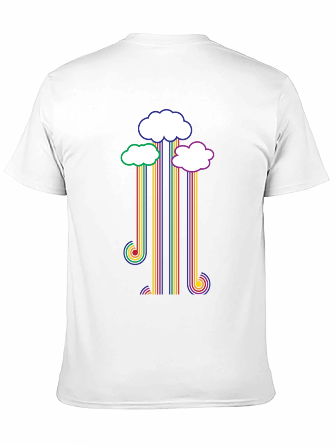Rainbow Cloud T-Shirt - Retro Style