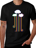 Rainbow Cloud T-Shirt - Retro Style