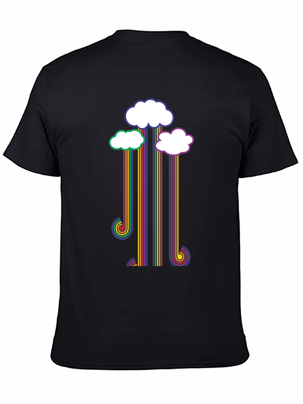 Rainbow Cloud T-Shirt - Retro Style