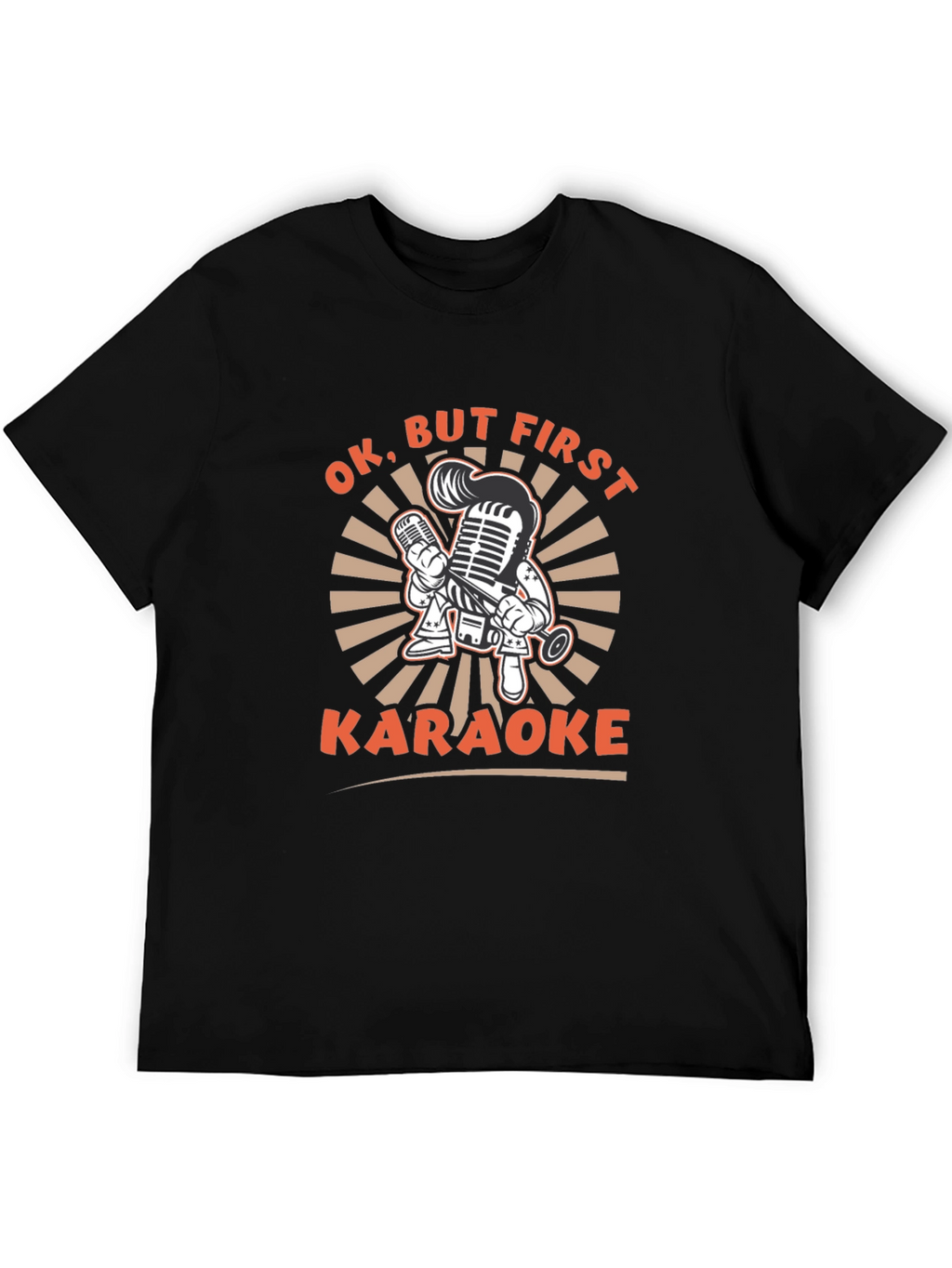 Karaoke Graphic Tee - Black T-Shirt