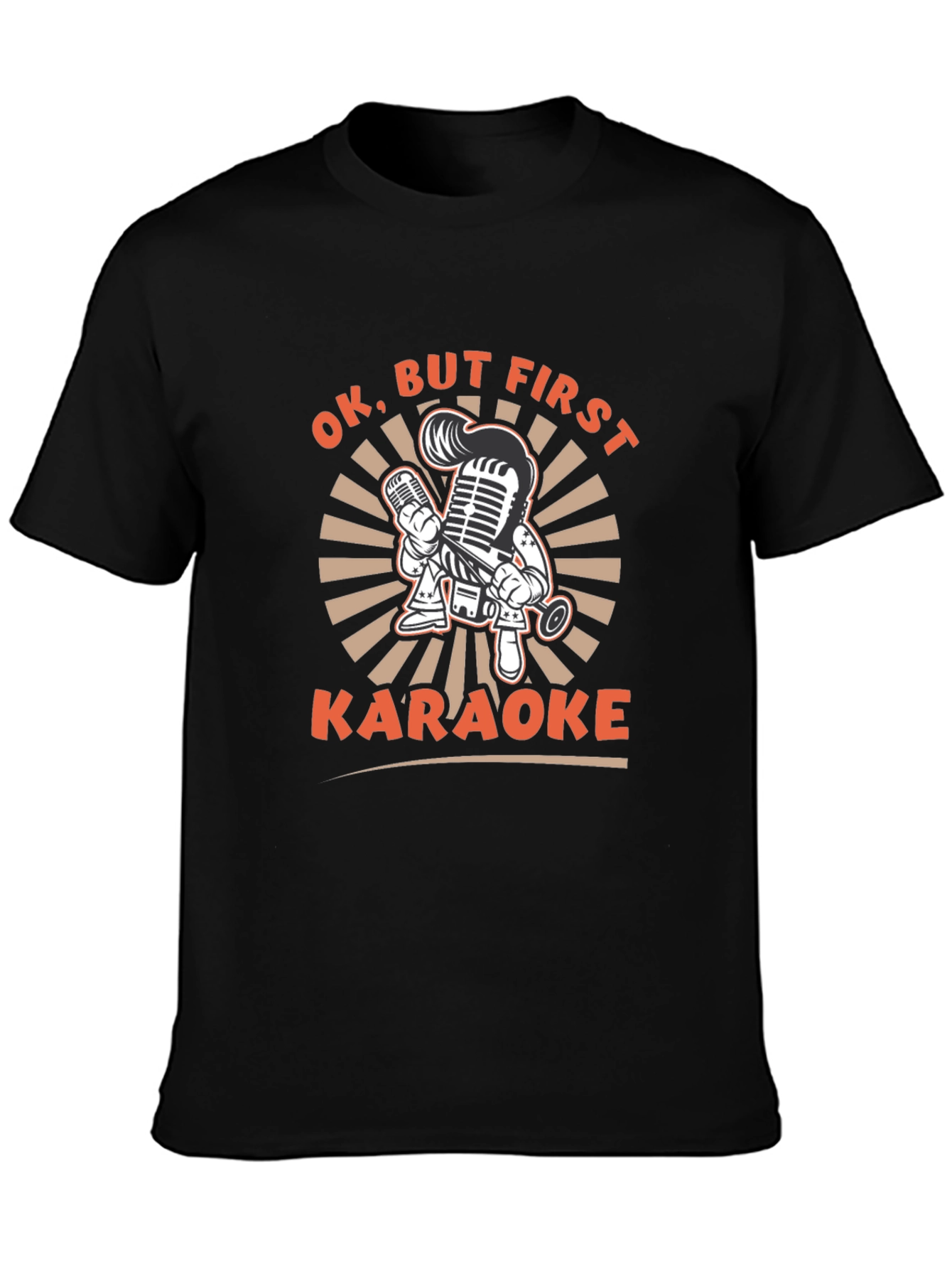 Karaoke Graphic Tee - Black T-Shirt