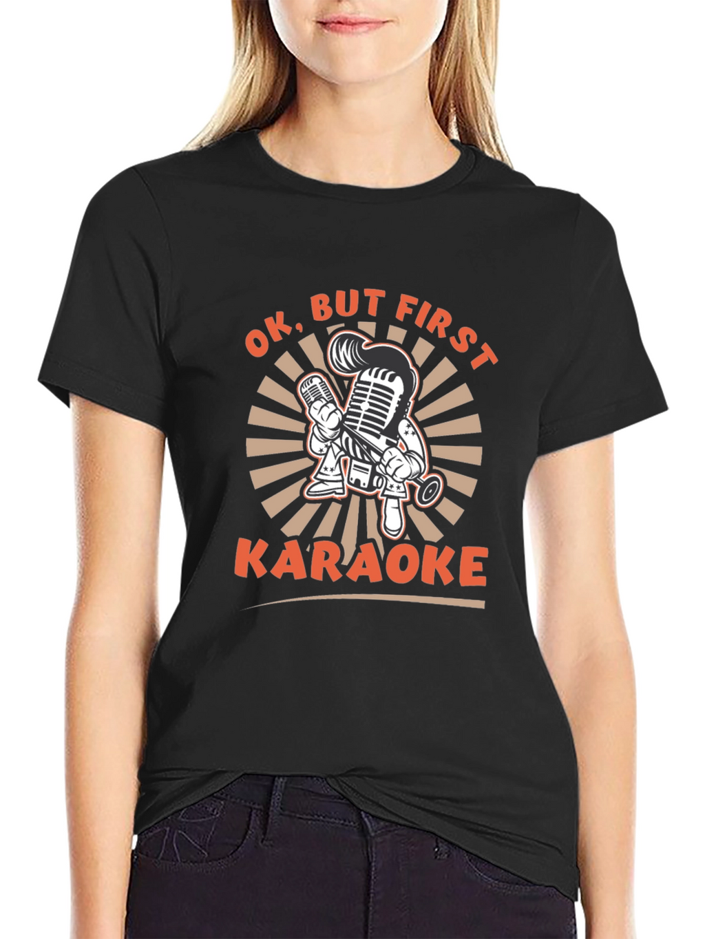Karaoke Graphic Tee - Black T-Shirt