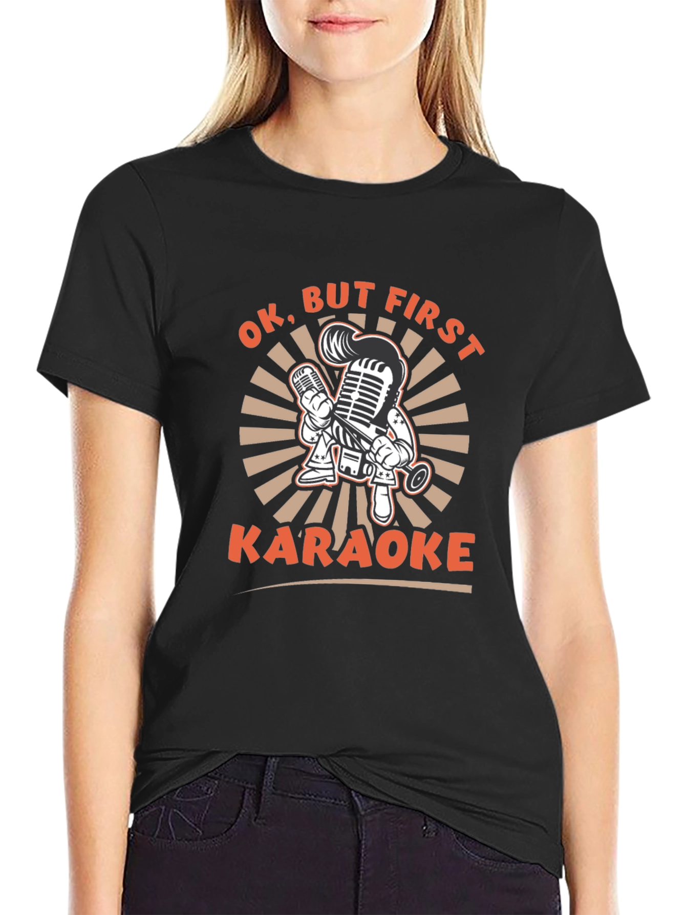 Karaoke Graphic Tee - Black T-Shirt