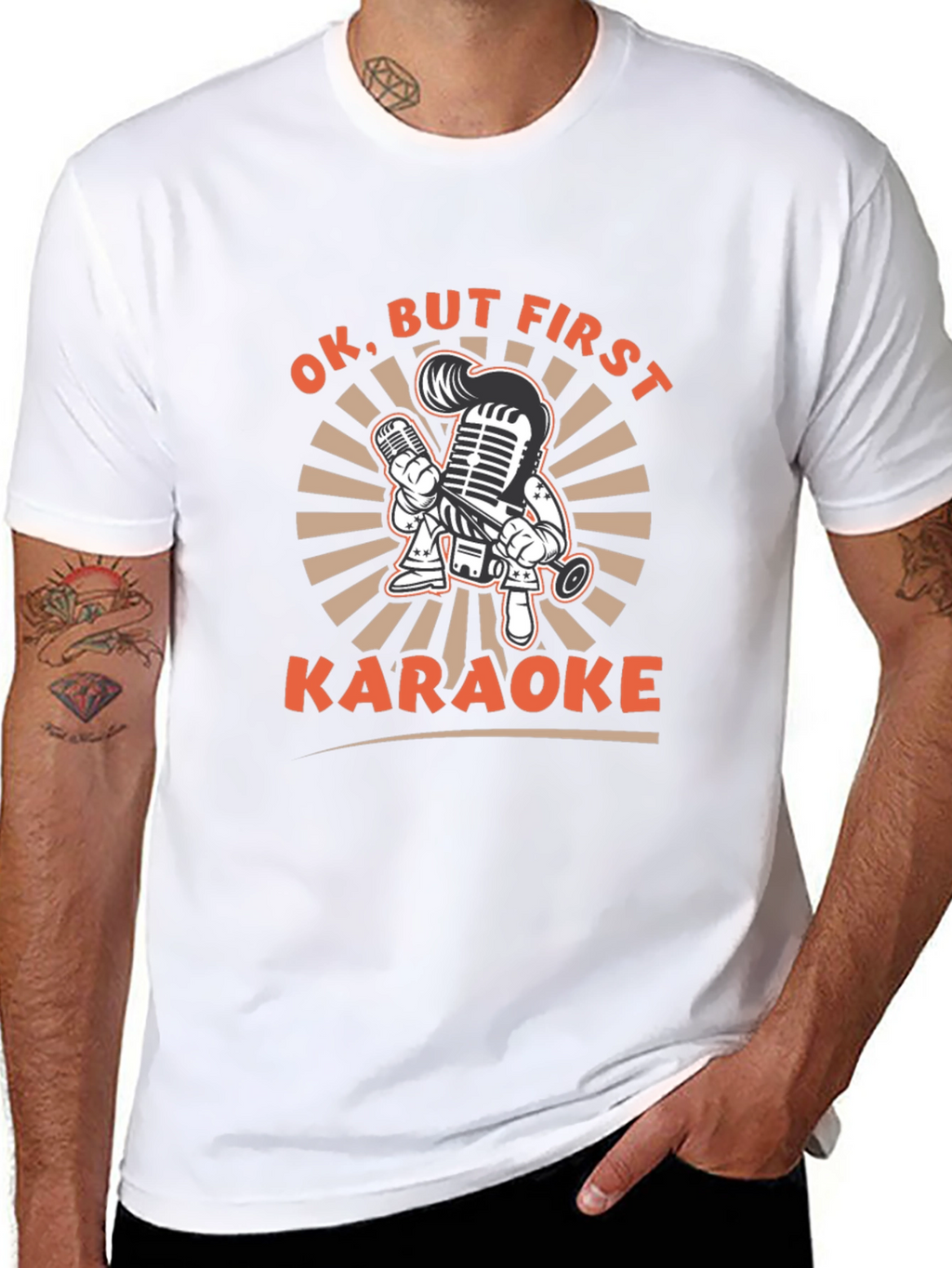 Karaoke Graphic Tee - Black T-Shirt
