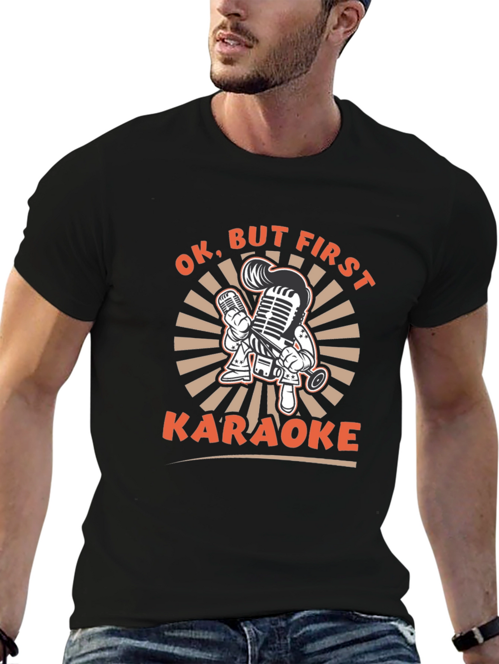 Karaoke Graphic Tee - Black T-Shirt