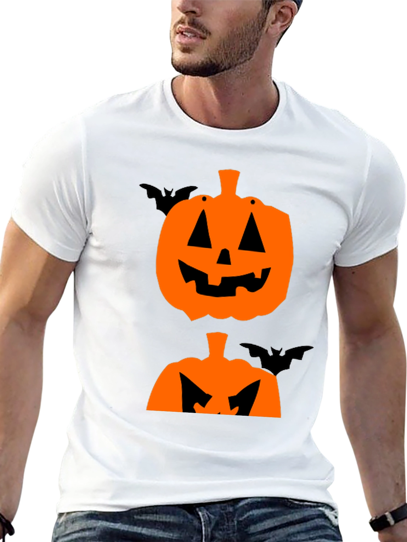 Halloween Pumpkin Bat T-Shirt