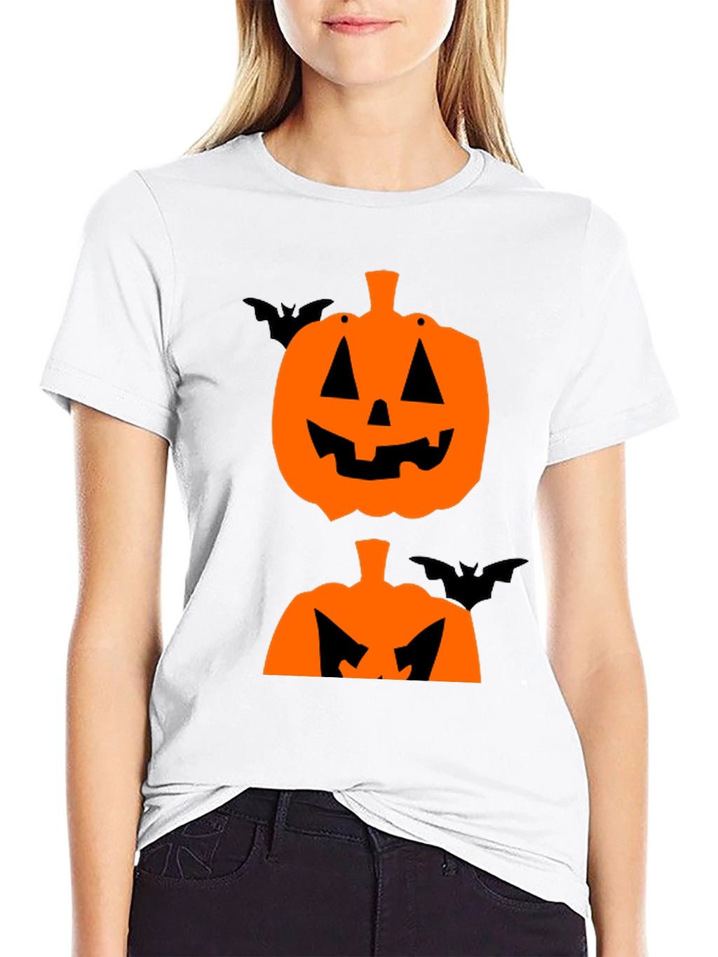 Halloween Pumpkin Bat T-Shirt