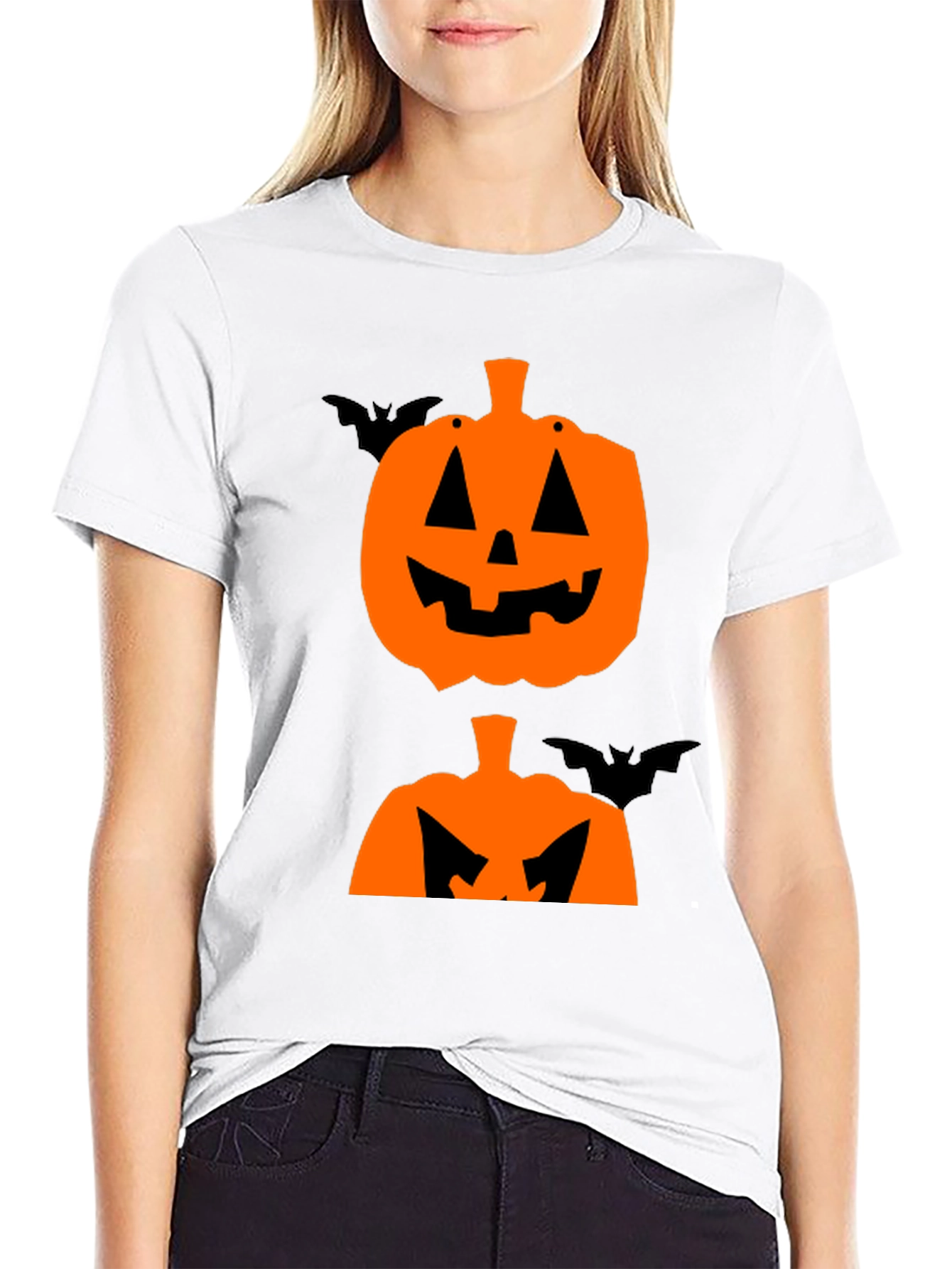 Halloween Pumpkin Bat T-Shirt