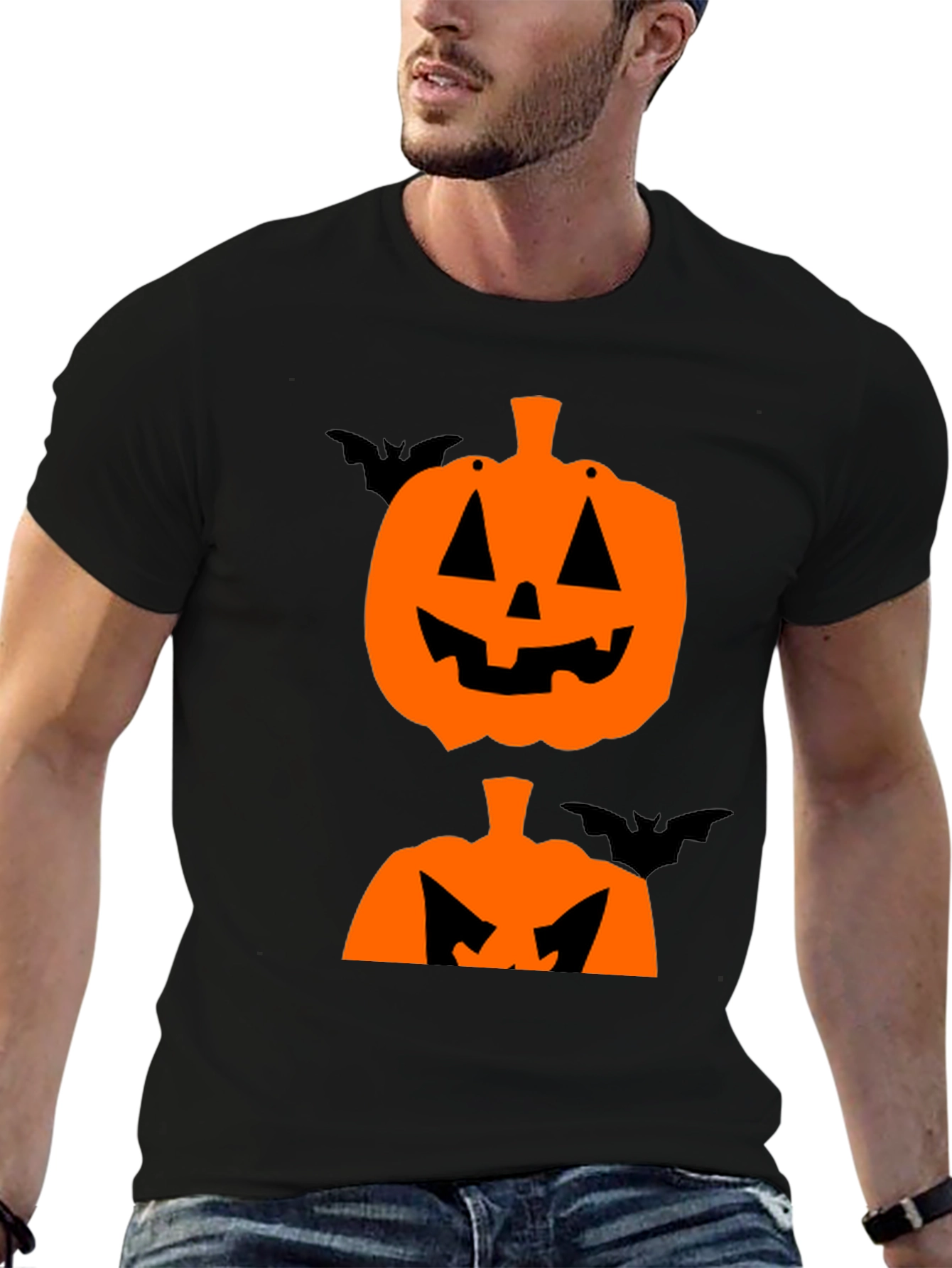 Halloween Pumpkin Bat T-Shirt