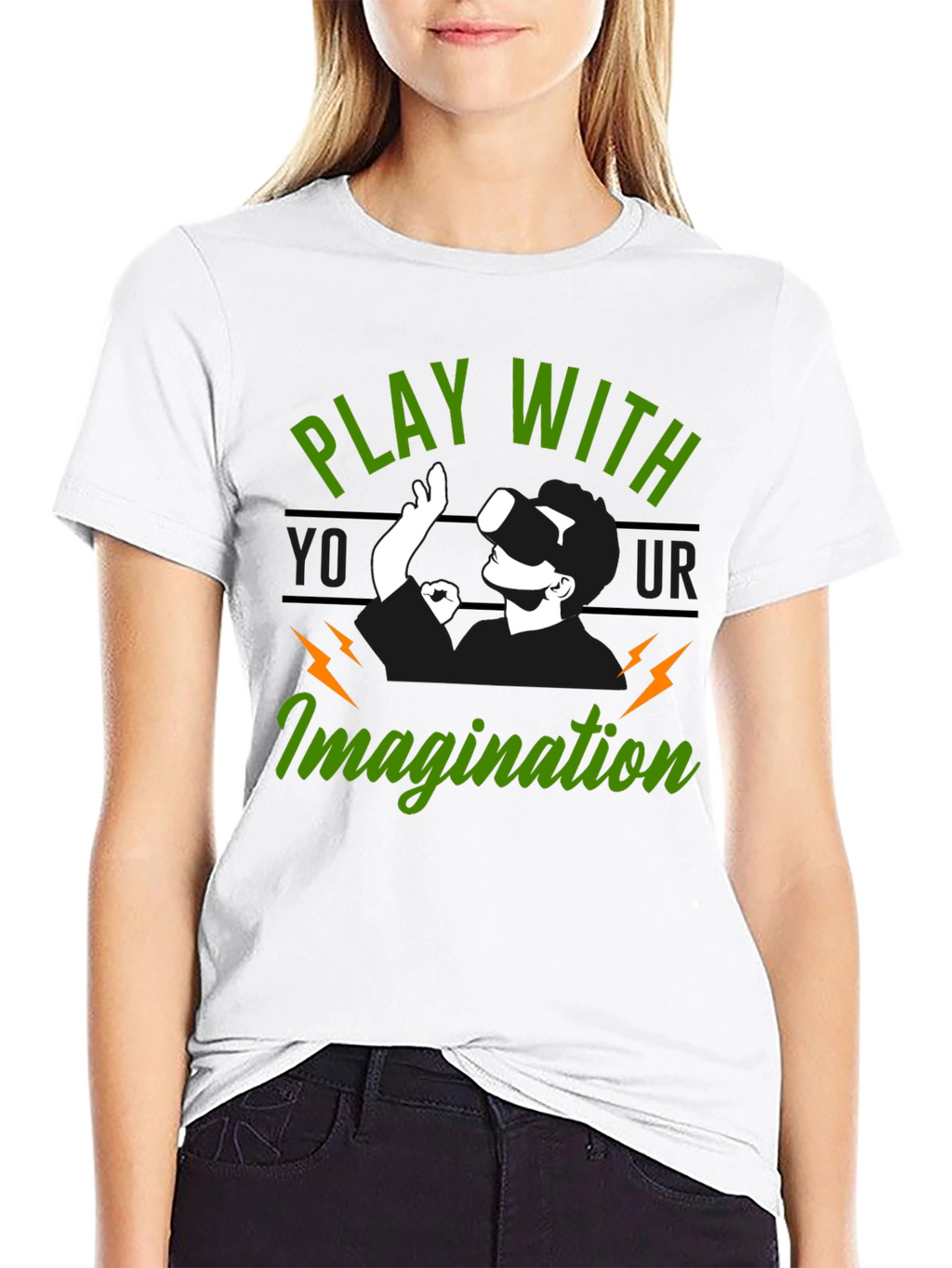 Play With Your Imagination VR Gamer Graphic Tee