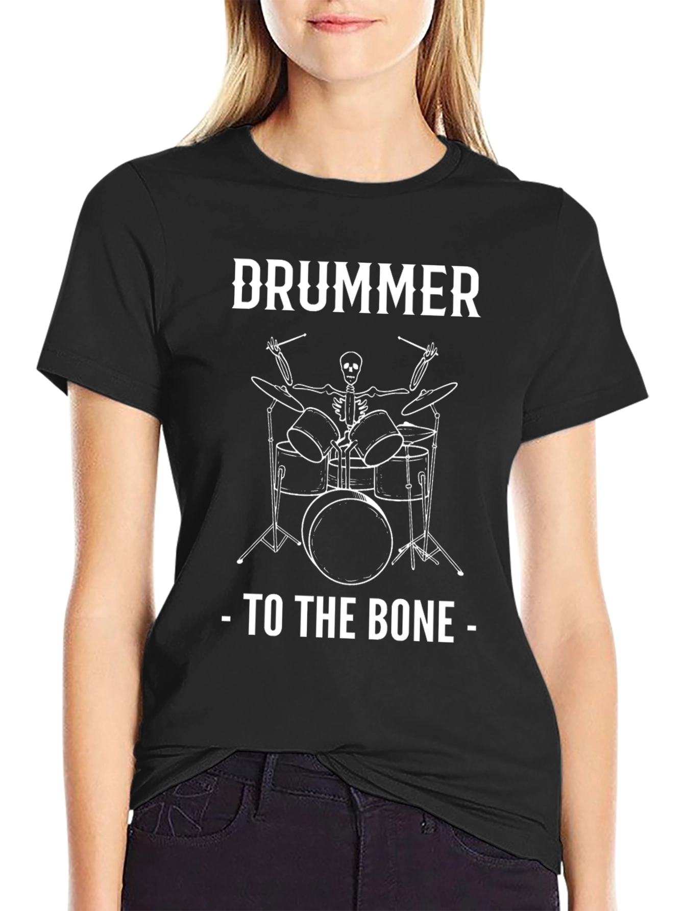 Drummer to the Bone Graphic Tee