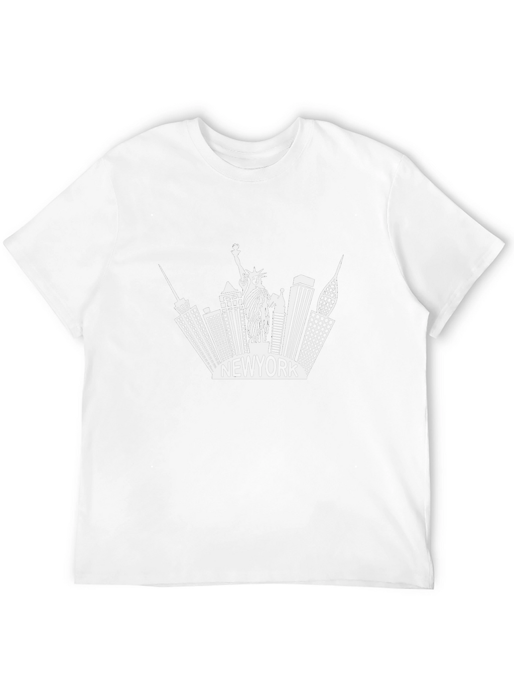 New York Skyline Graphic Tee - Black