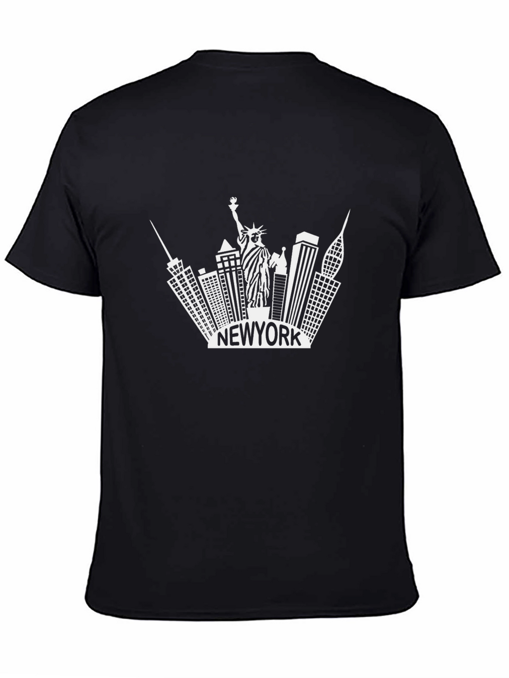 New York Skyline Graphic Tee - Black