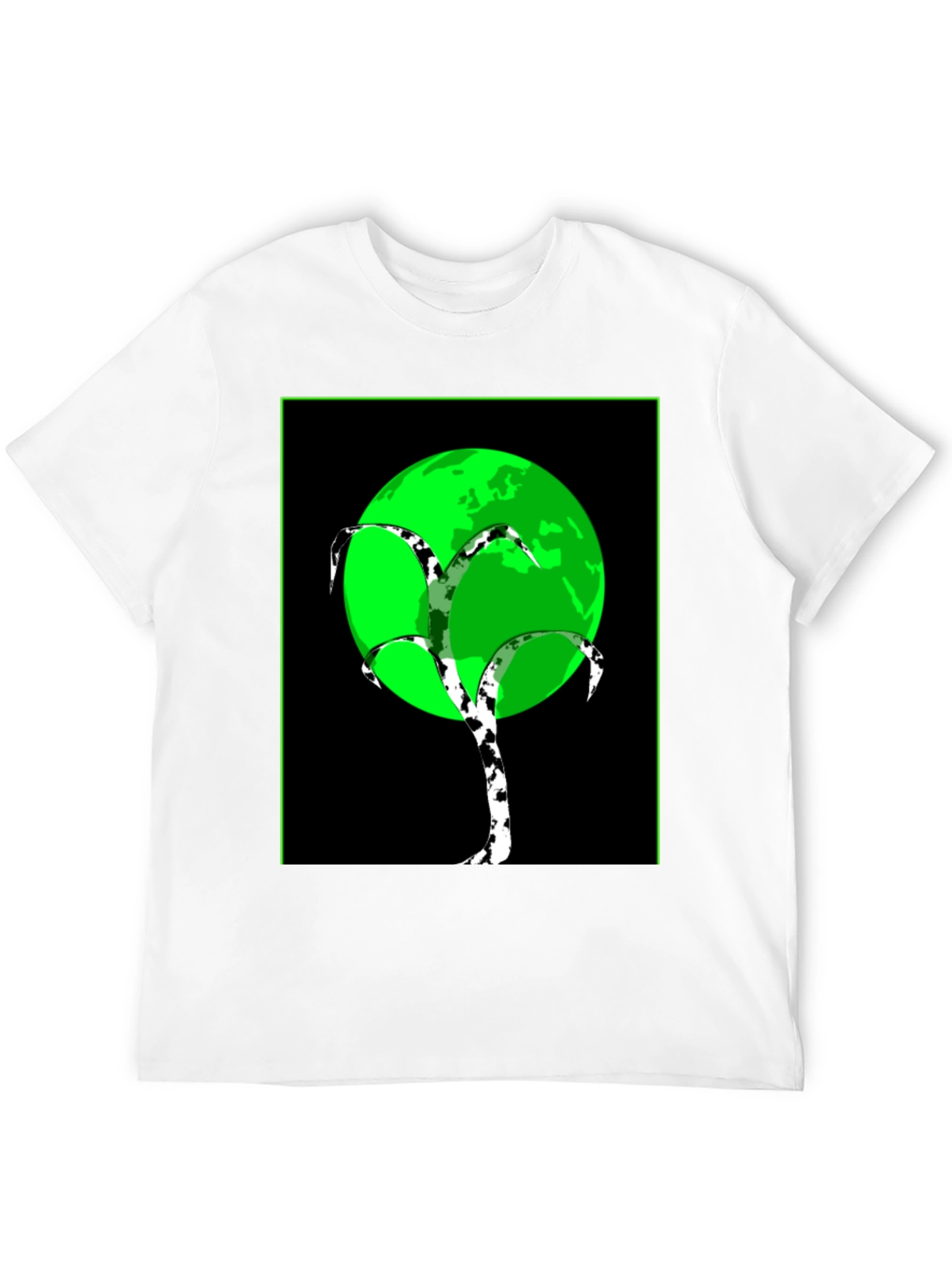 Modern Tree Design T-Shirt - Black Tee