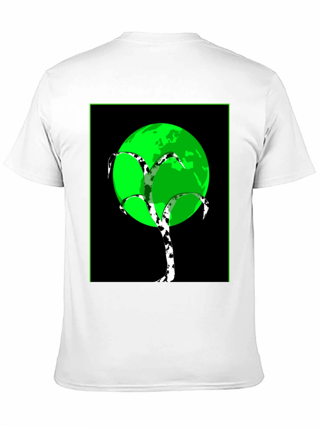 Modern Tree Design T-Shirt - Black Tee
