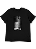 Faith Over Fear American Flag T-Shirt
