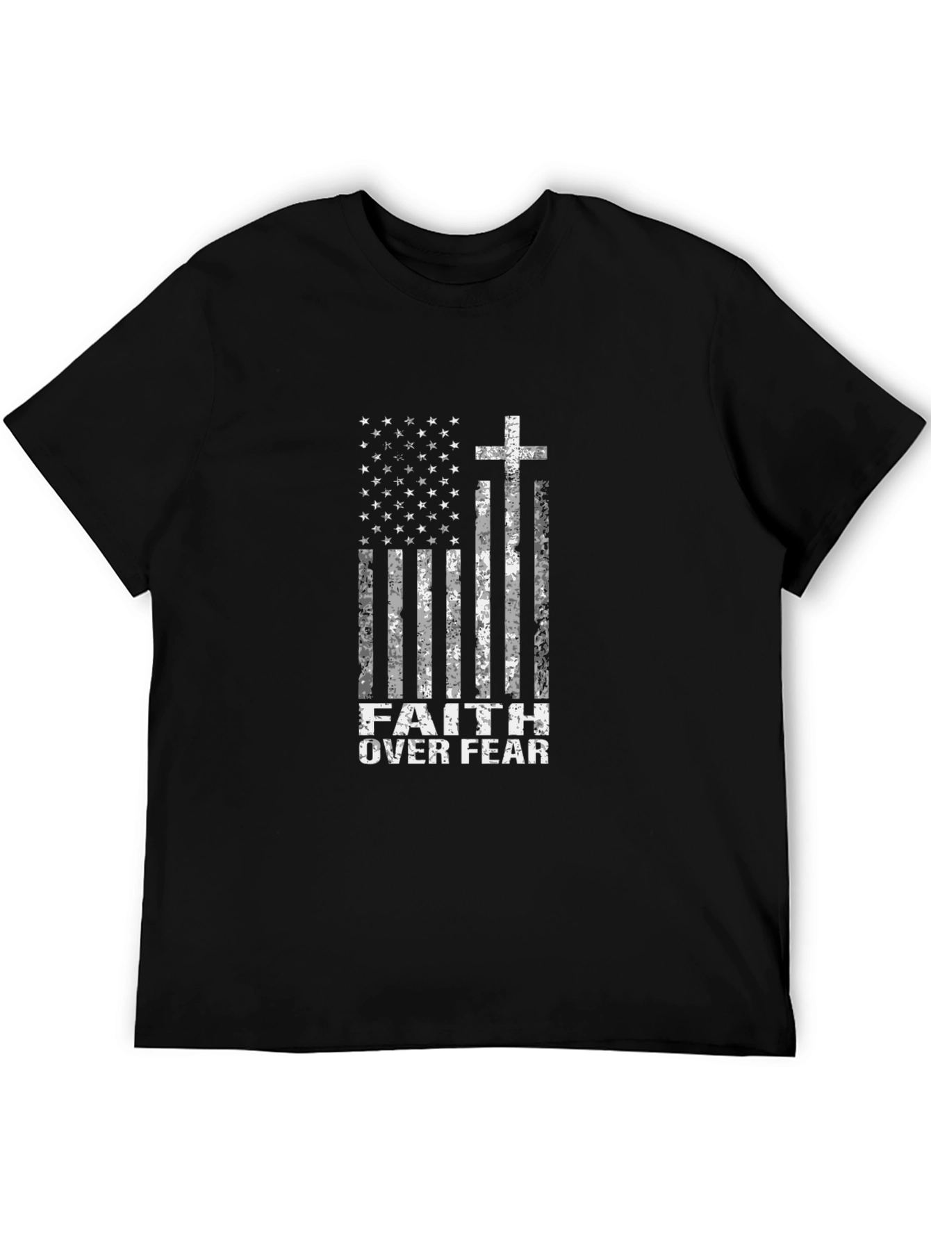 Faith Over Fear American Flag T-Shirt