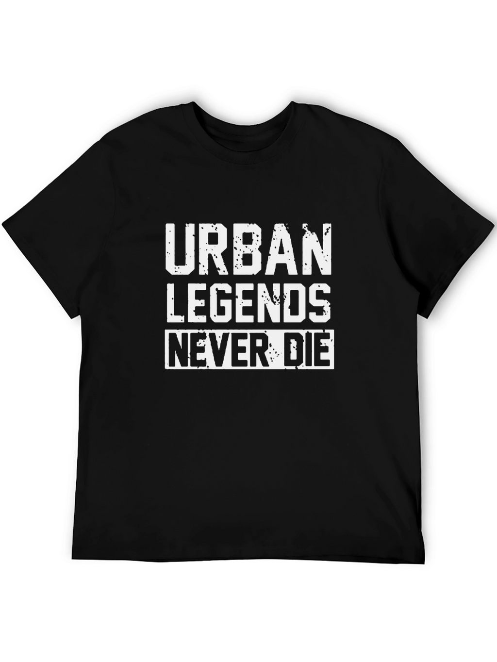 Urban Legends Never Die Black Graphic Tee