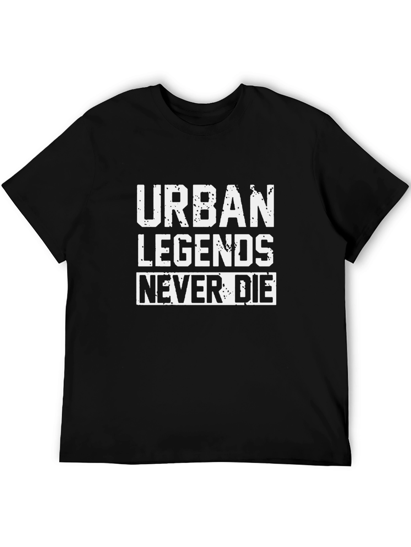 Urban Legends Never Die Black Graphic Tee
