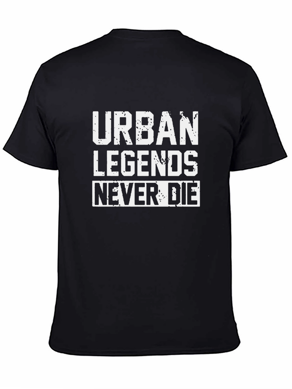Urban Legends Never Die Black Graphic Tee
