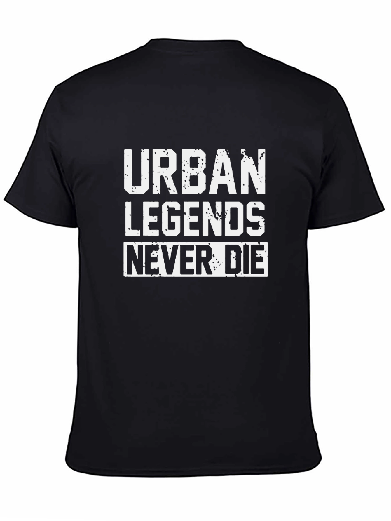 Urban Legends Never Die Black Graphic Tee