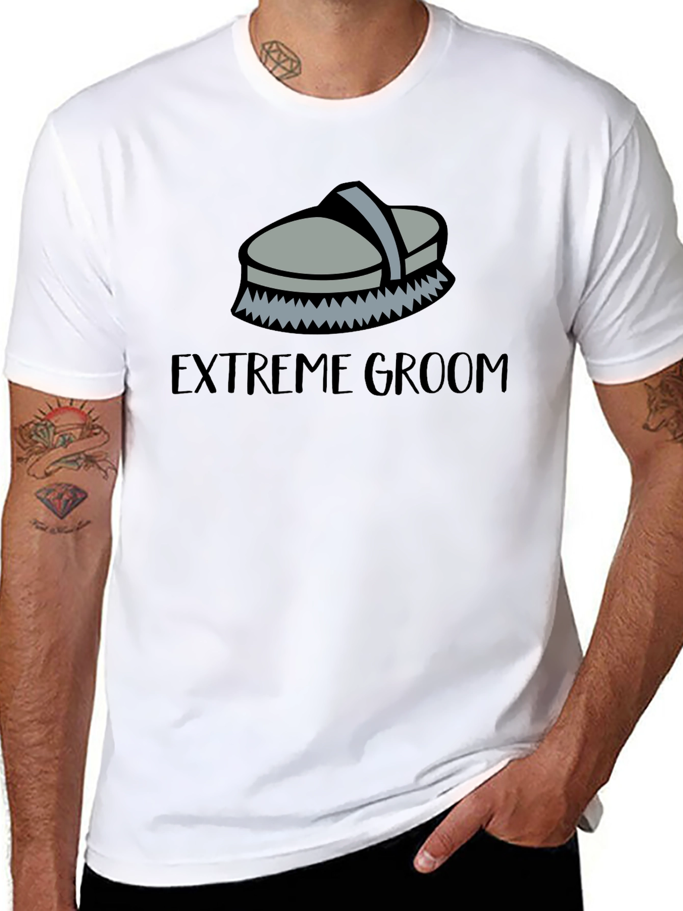 Extreme Groom Horse Brush T-Shirt