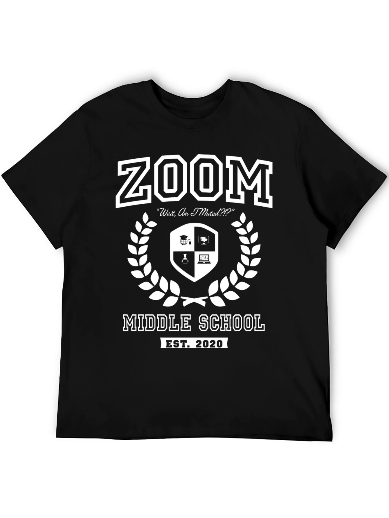 Zoom Middle School EST. 2020 T-Shirt - Funny Virtual Learning Tee