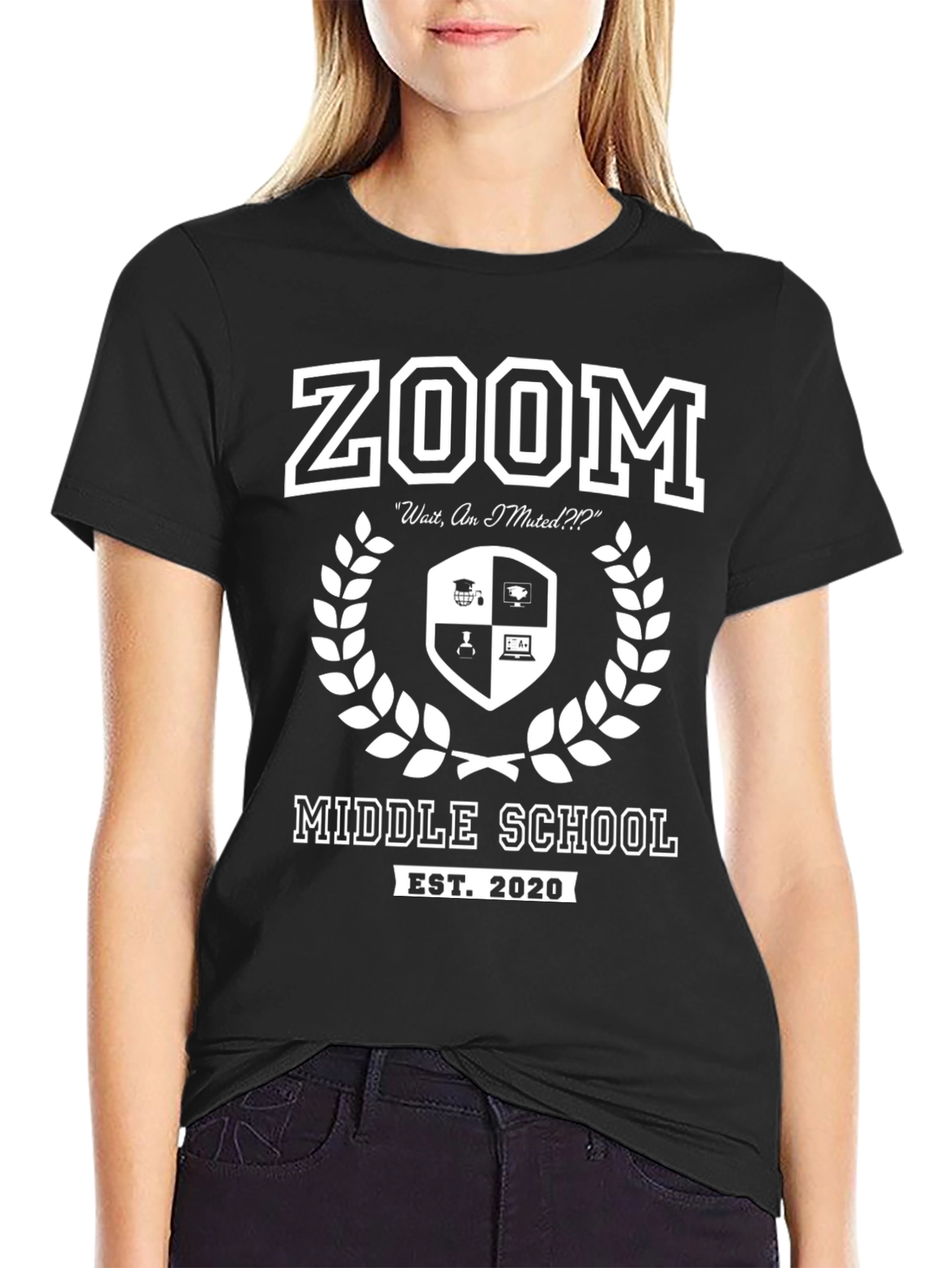 Zoom Middle School EST. 2020 T-Shirt - Funny Virtual Learning Tee