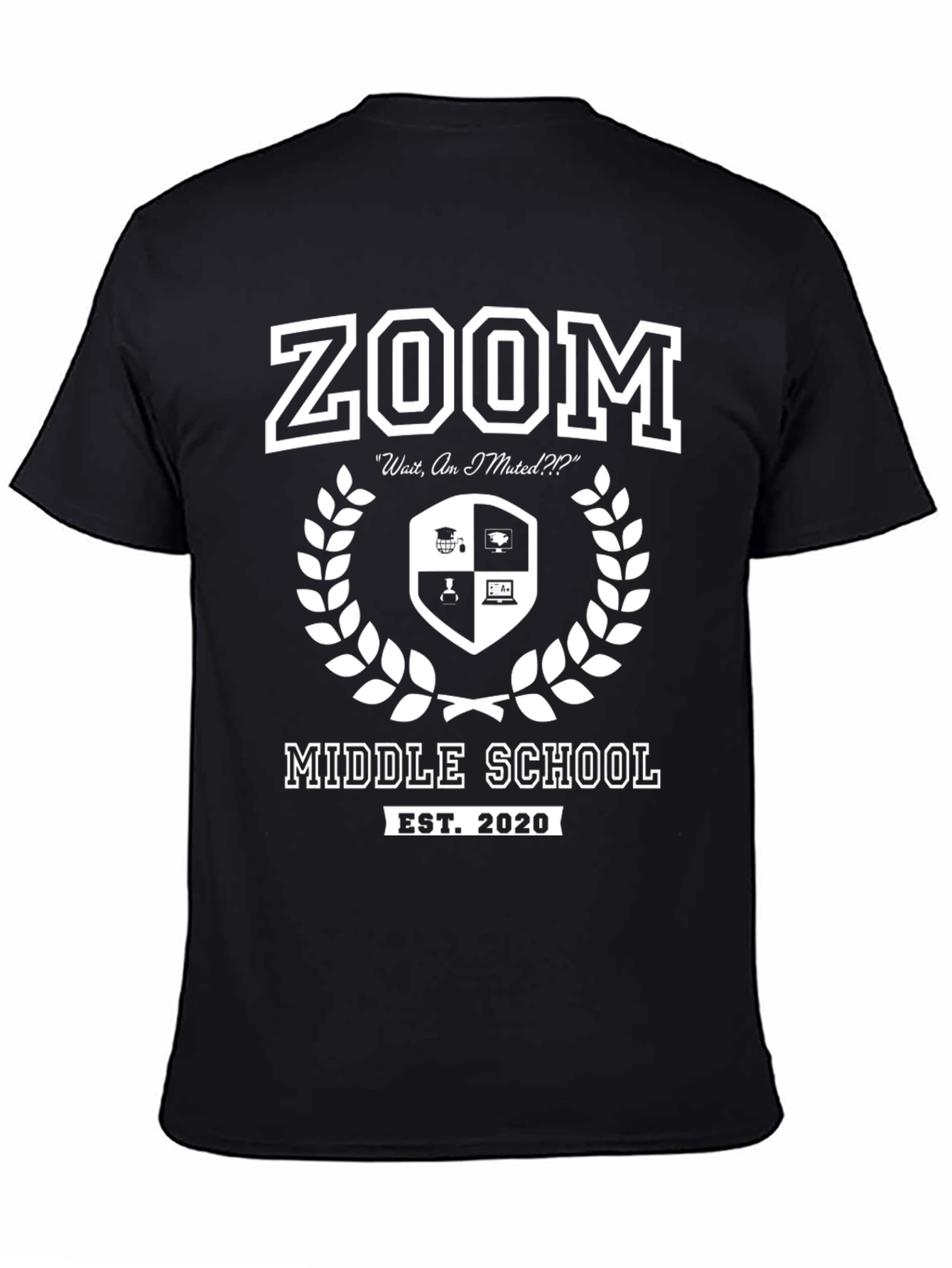 Zoom Middle School EST. 2020 T-Shirt - Funny Virtual Learning Tee