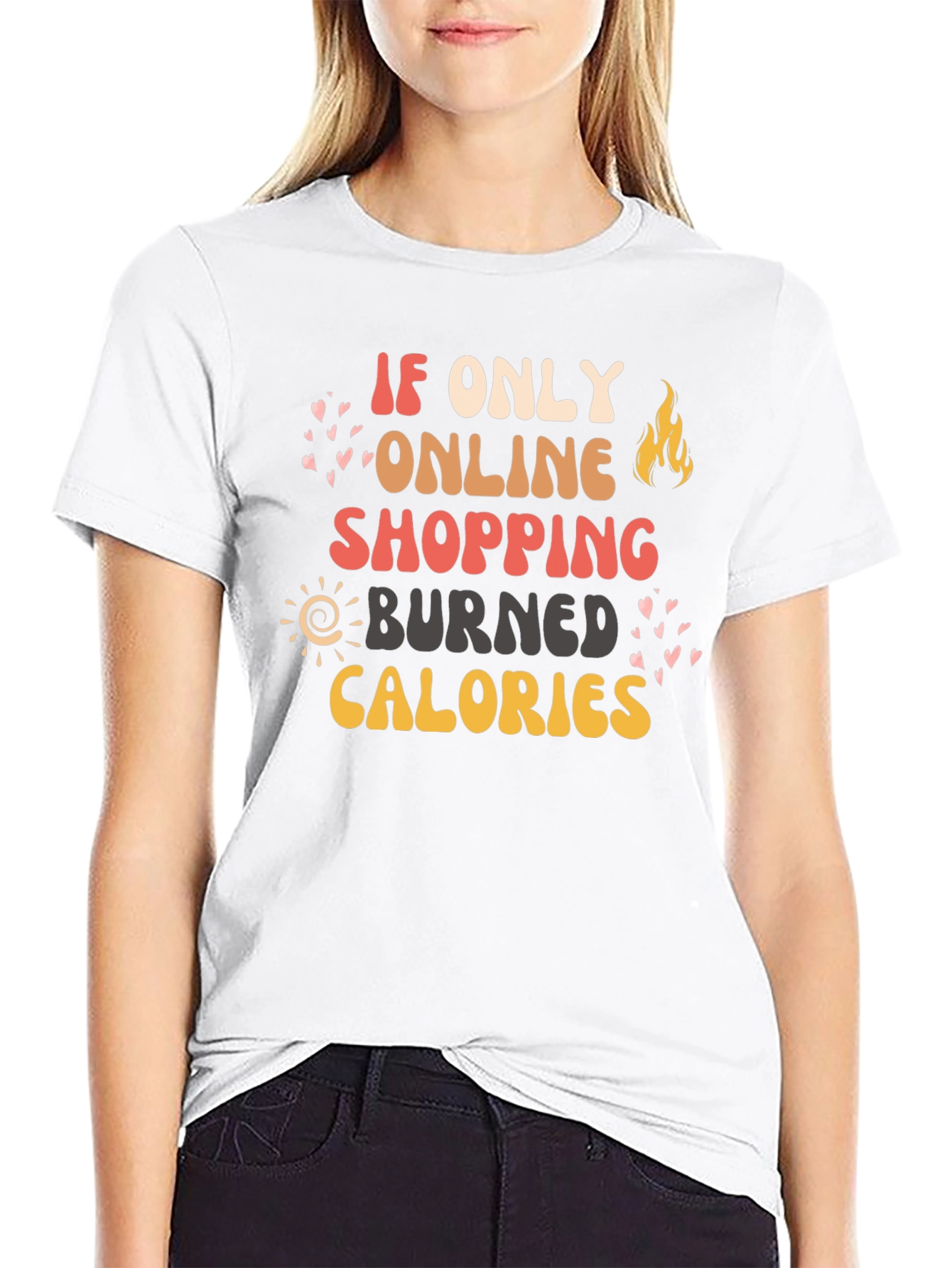 Online Shopping Calories Graphic Tee