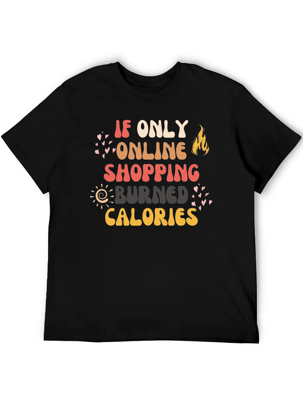 Online Shopping Calories Graphic Tee