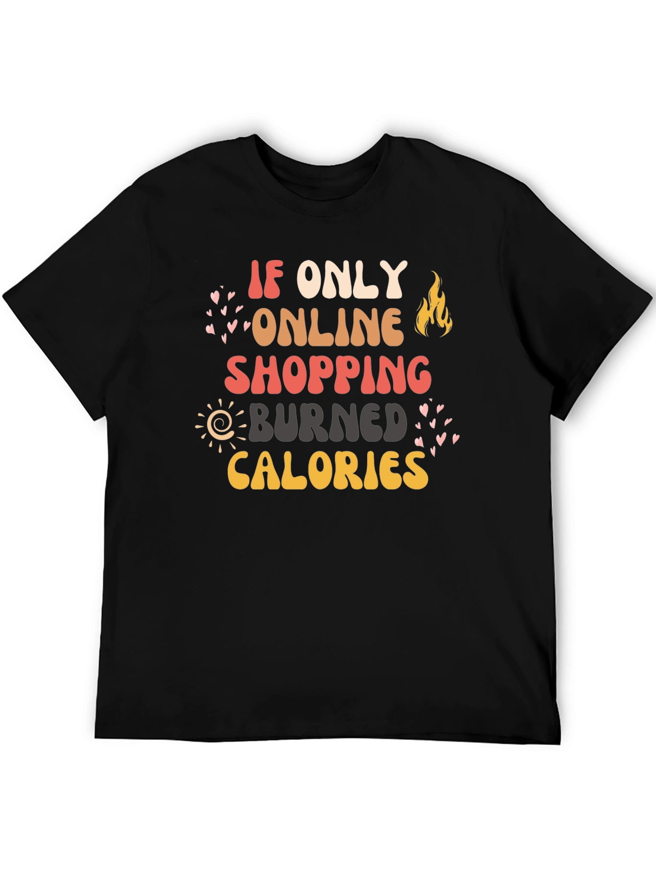 Online Shopping Calories Graphic Tee