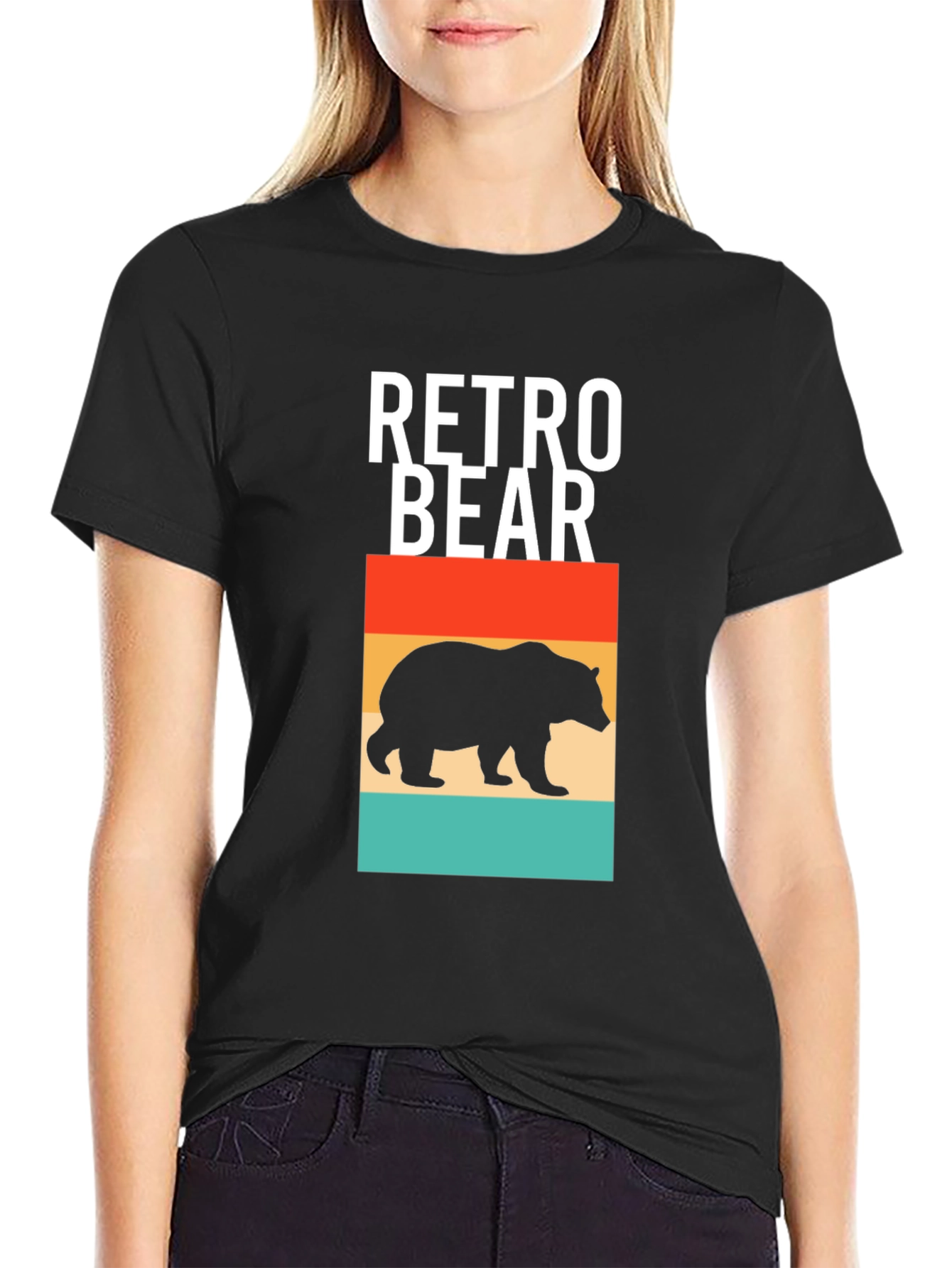 Retro Bear Graphic T-Shirt