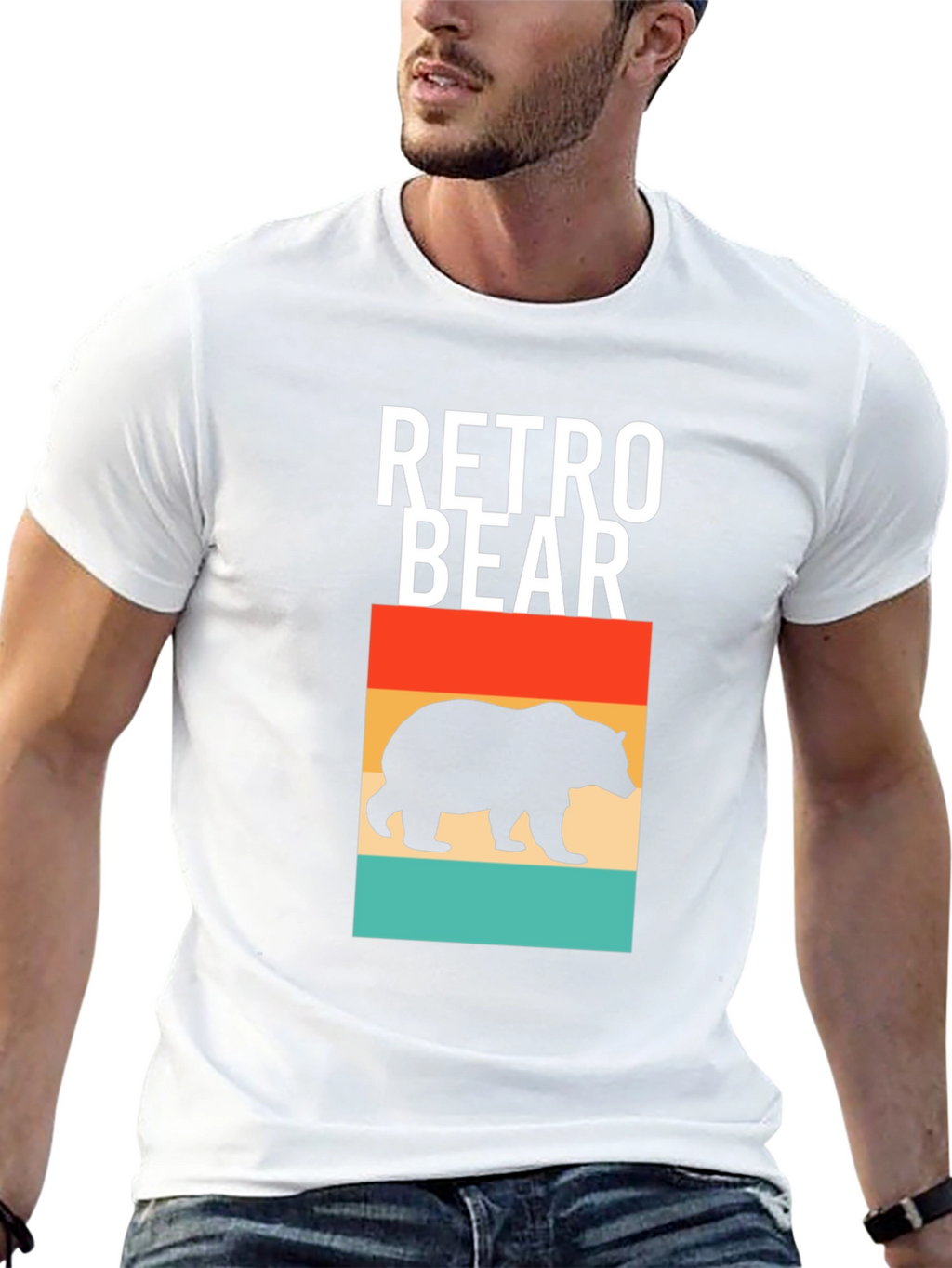 Retro Bear Graphic T-Shirt